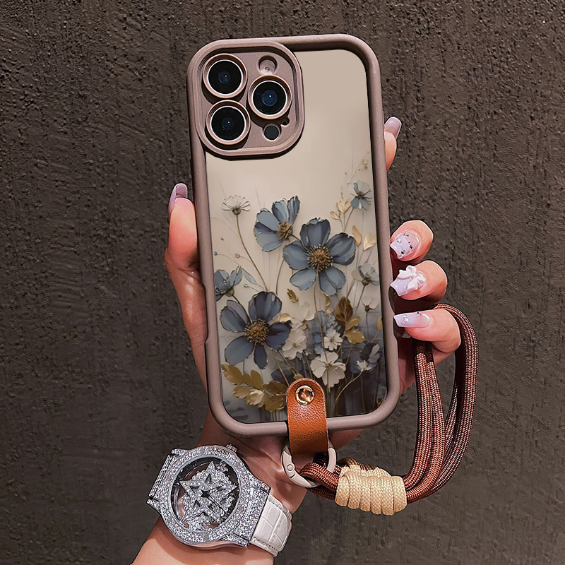 Blue Flower Lanyard Strap Rope - огляд і ціна Samsung Galaxy Strap