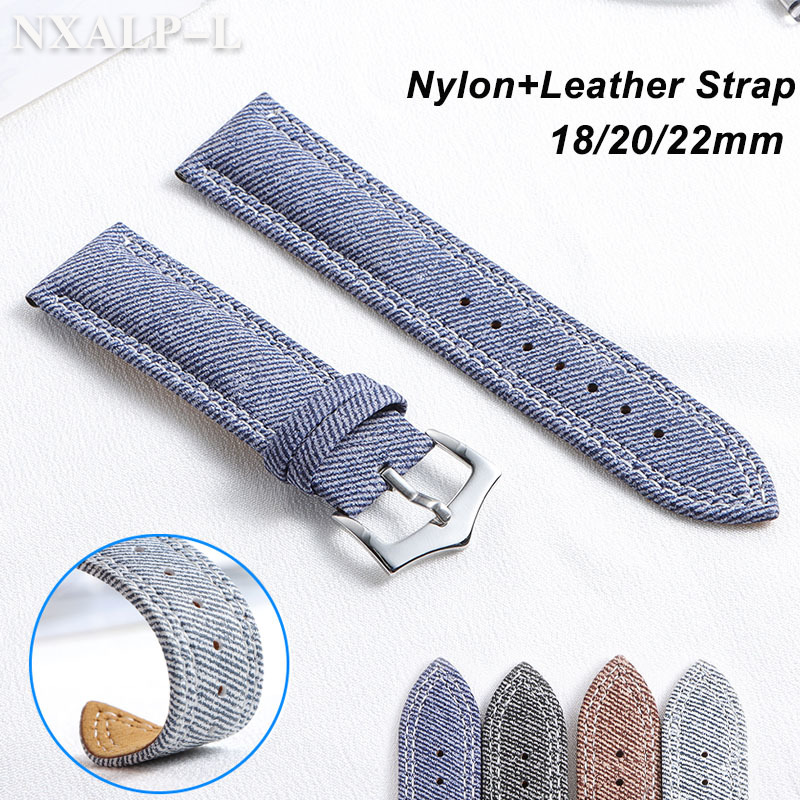 Denim Canvas Nylon Watch Strap - огляд і ціна Seiko Watches Smartwatch