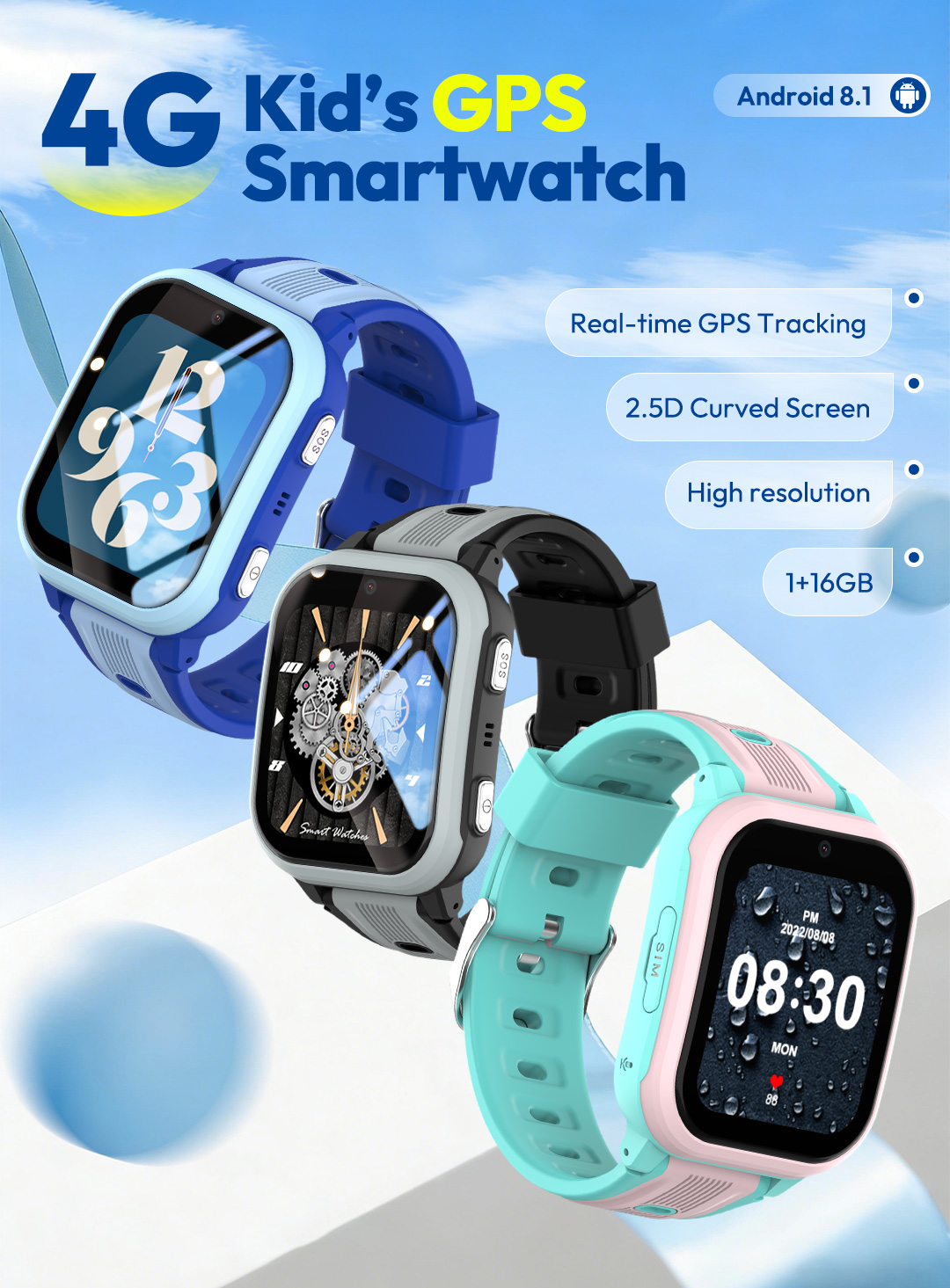 Wonlex 4G Kids Smart Watch KT4 - огляд і ціна Smartwatch Watches For Kids With Gps