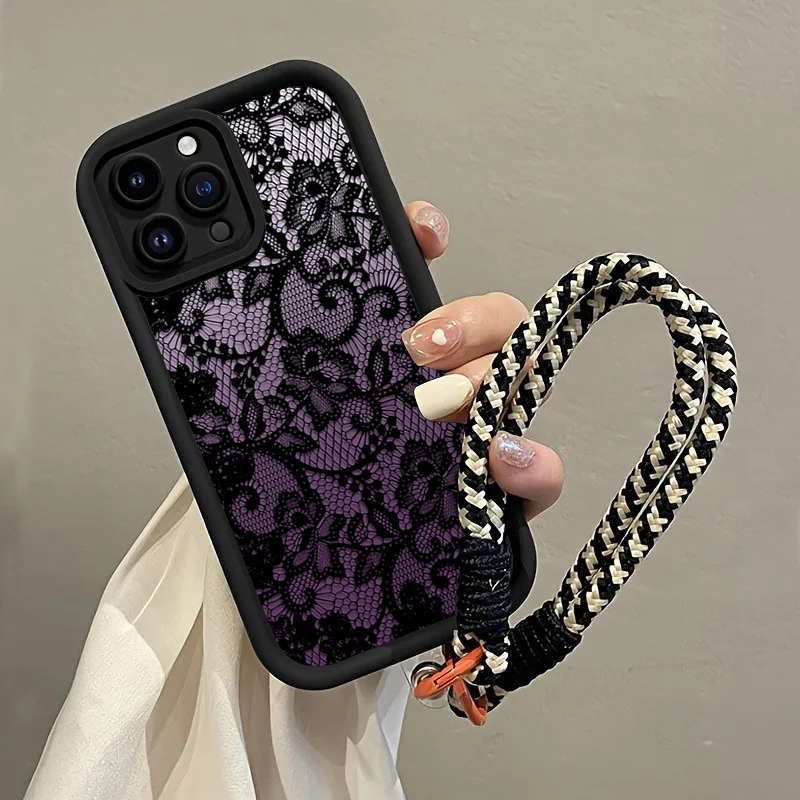 Black Purple Lace Hang Strap P - огляд і ціна Samsung Galaxy Strap