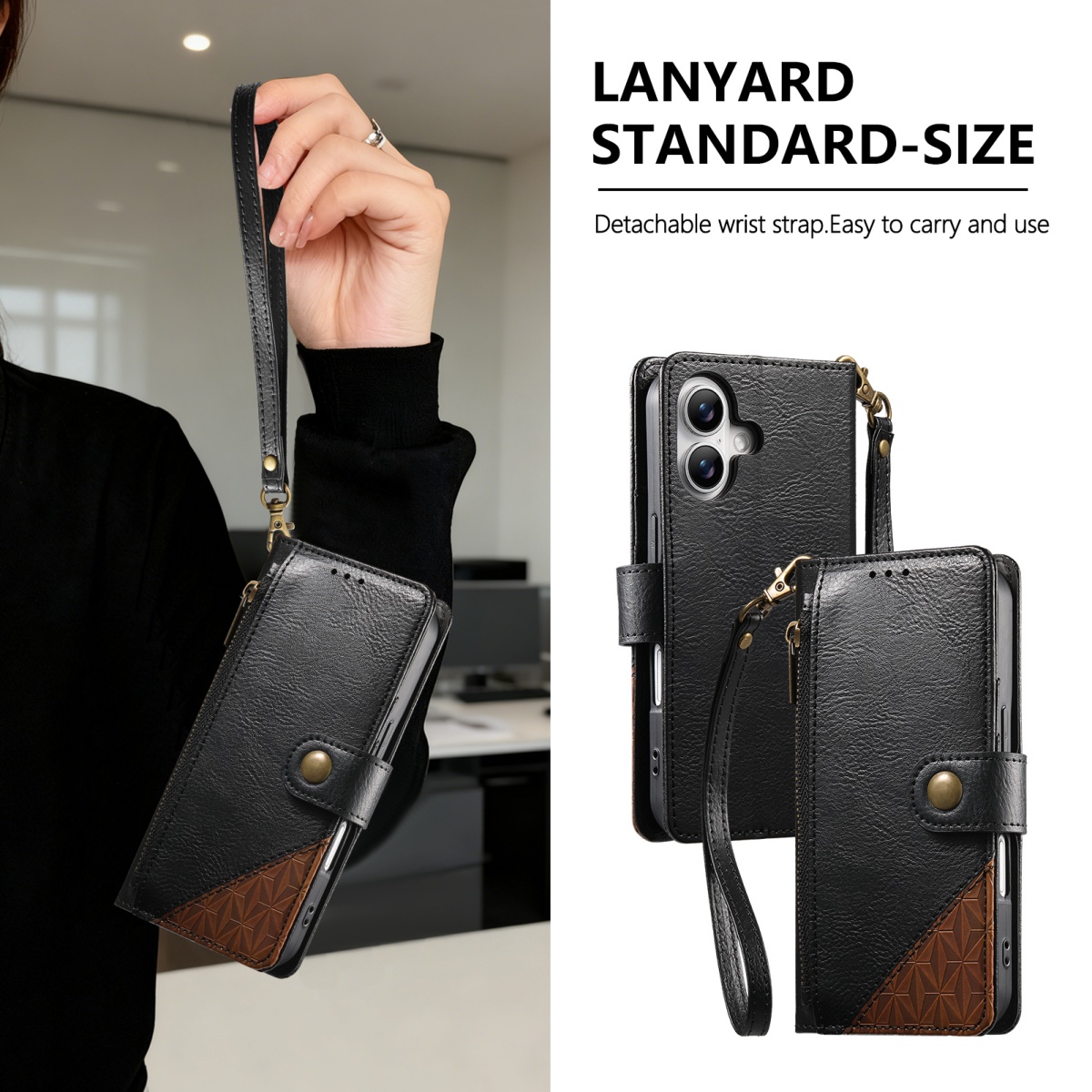 PU Leather Zipper Wrist Strap  - огляд і ціна Samsung Galaxy Strap