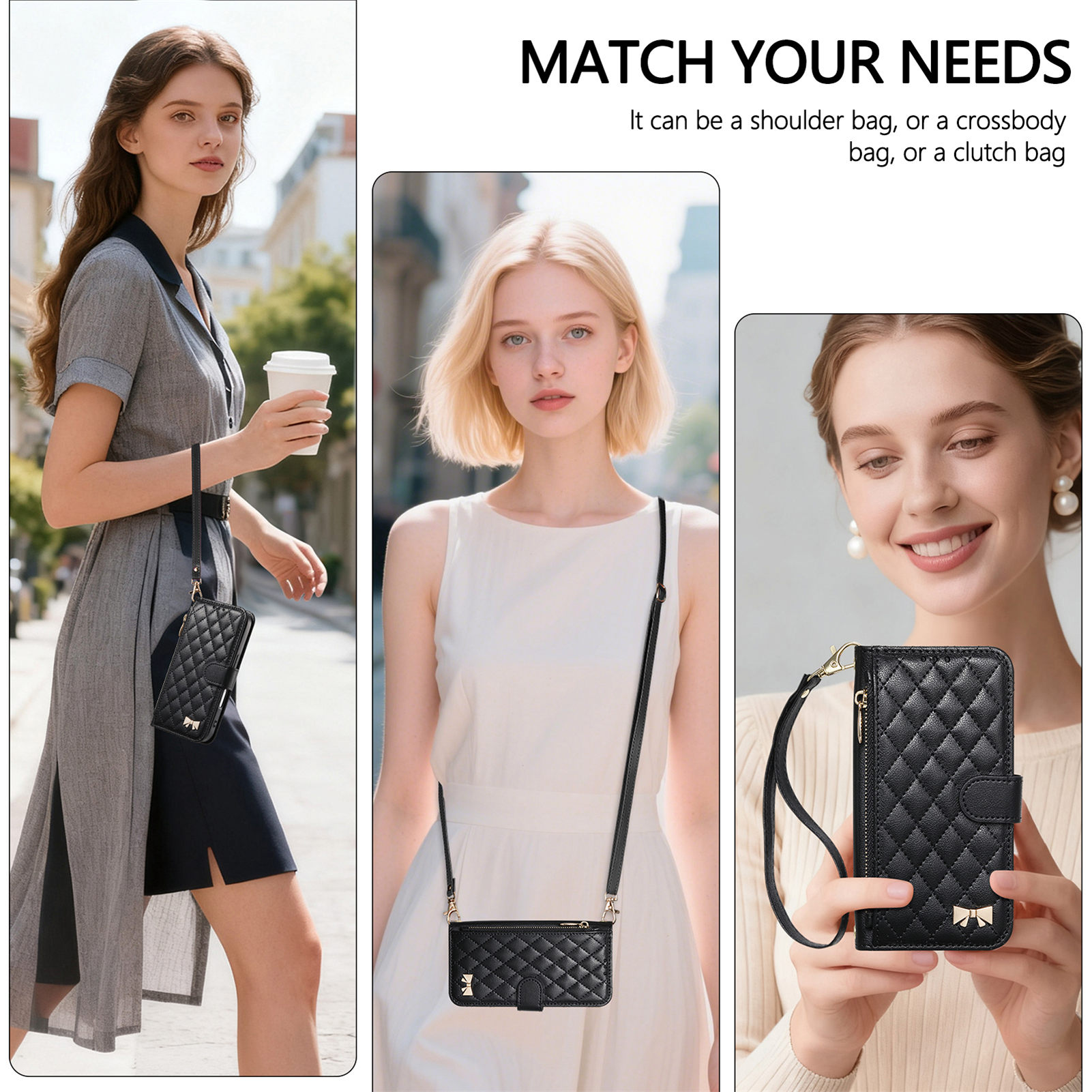PU Leather Zipper Crossbody Wr - огляд і ціна Samsung Galaxy Strap