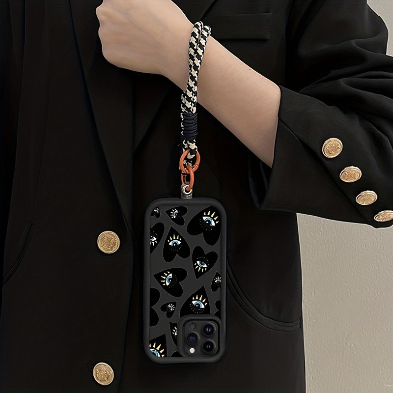 Black Love Heart Eye Hang Stra - огляд і ціна Samsung Galaxy Strap