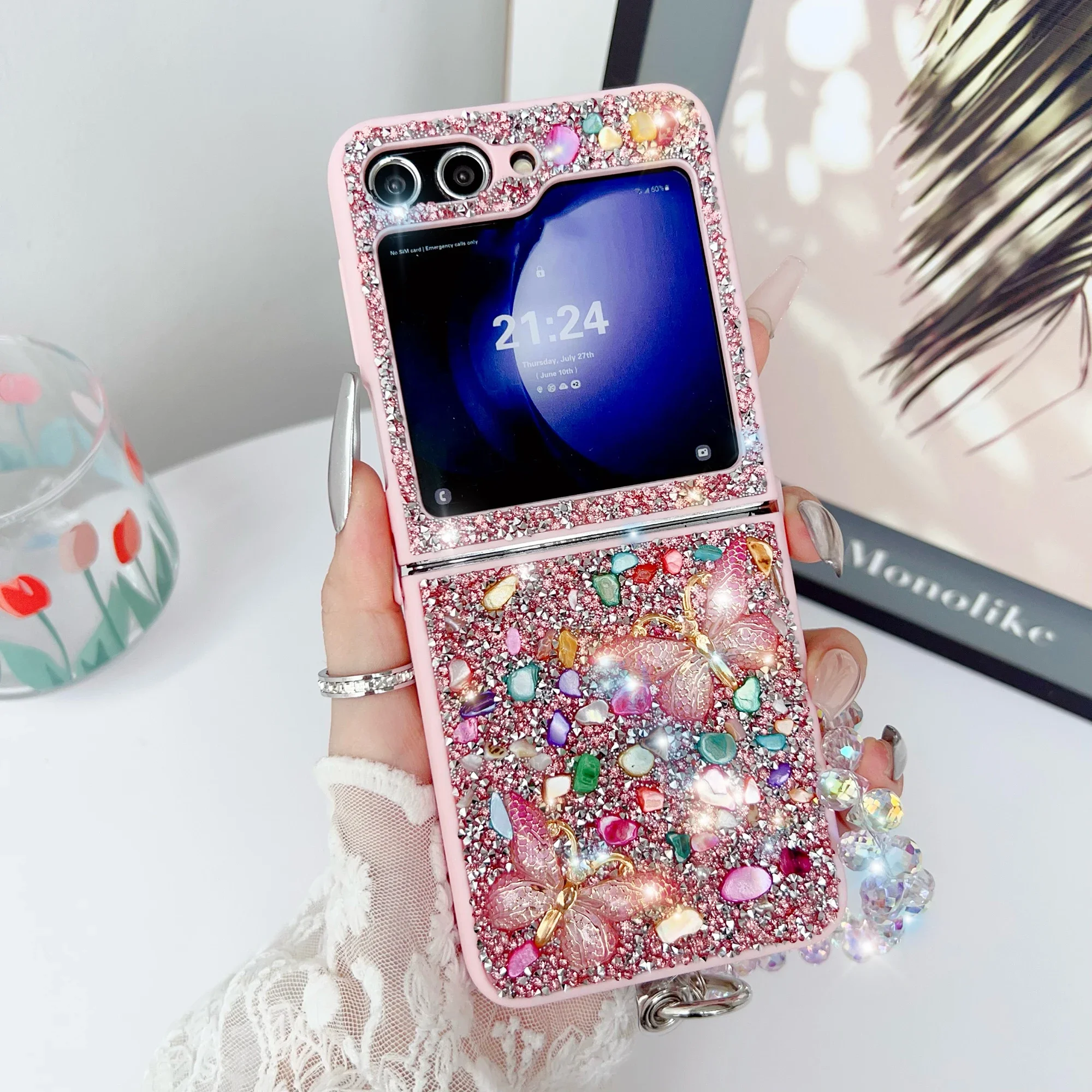 Luxury Glitter Phone Case For  - огляд і ціна Samsung Galaxy Strap
