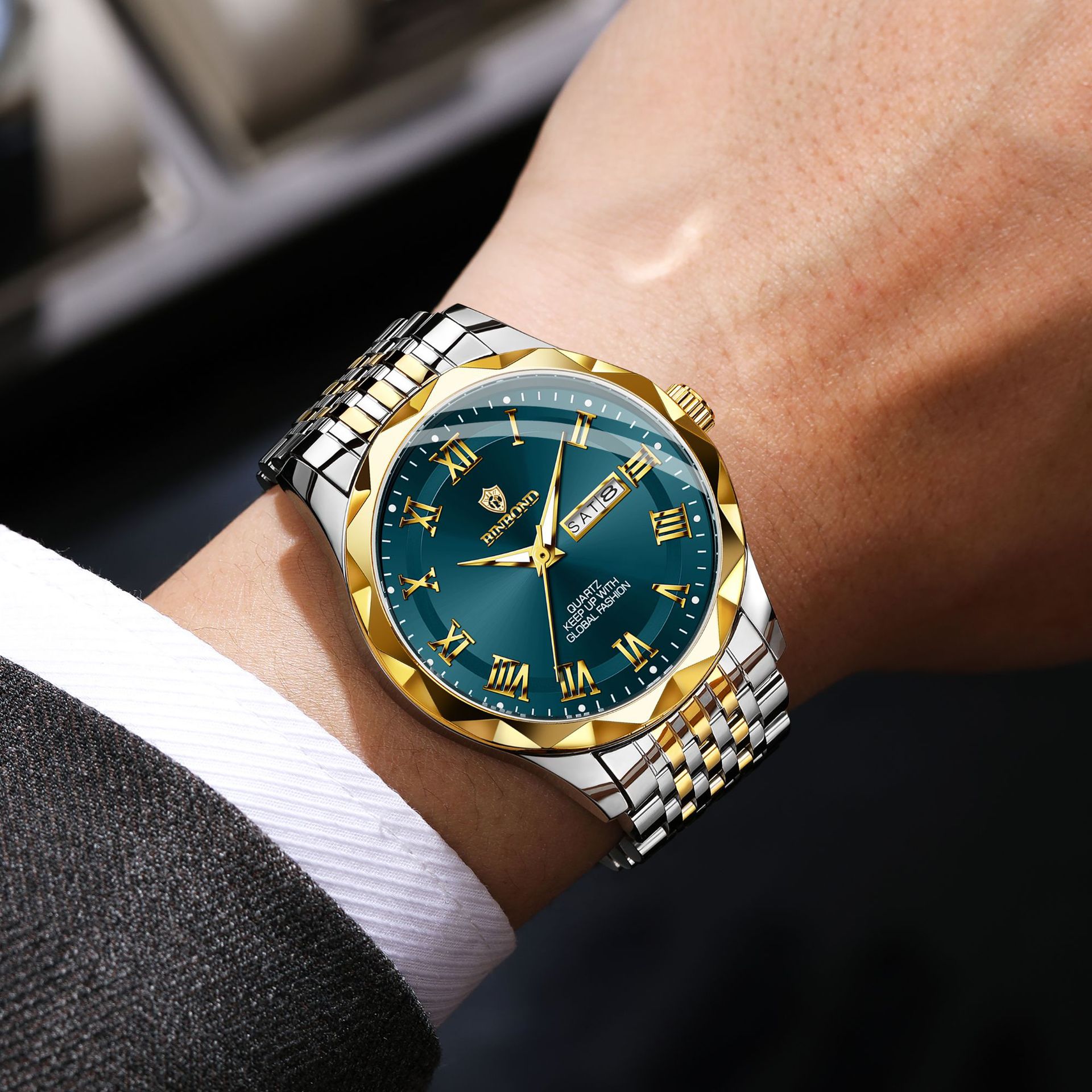 BINBOND Luxury Quartz Wristwat - огляд і ціна Smartwatch Luxury Watches