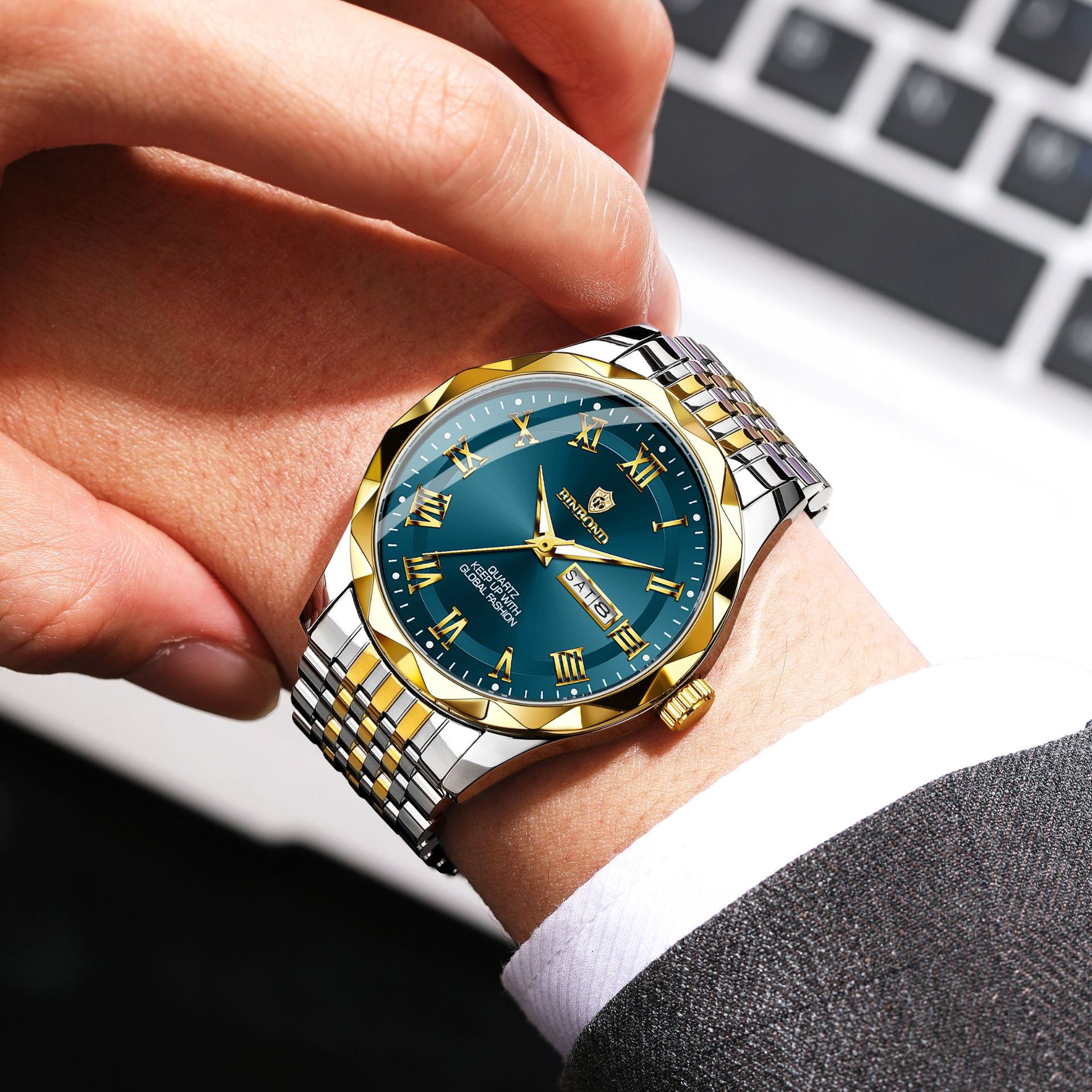 BINBOND Luxury Quartz Wristwat - огляд і ціна Smartwatch Luxury Watches